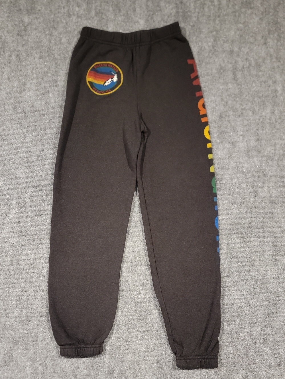 KID'S AVIATOR NATION SWEATPANTS - CHARCOAL Size 14